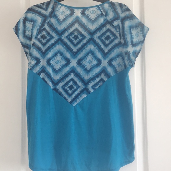 John Paul Richard Turquoise Blue Top - Picture 3 of 3